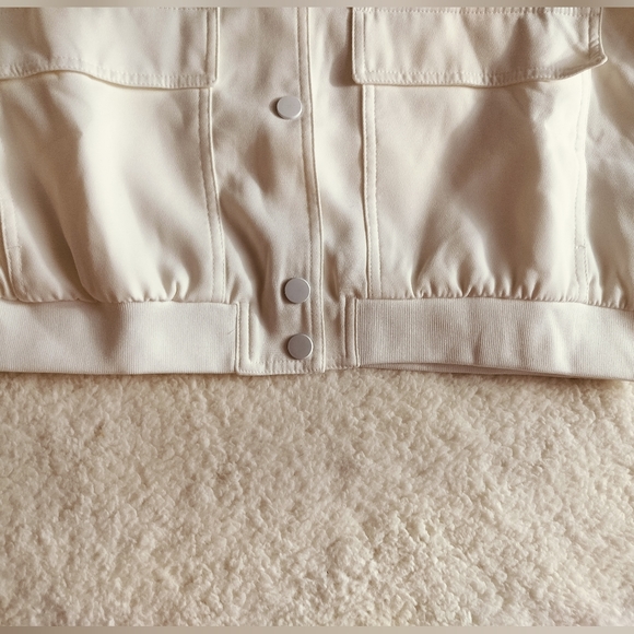 Indefeir Jacket spring White vintage solid long sleeves women's - Picture 8 of 11